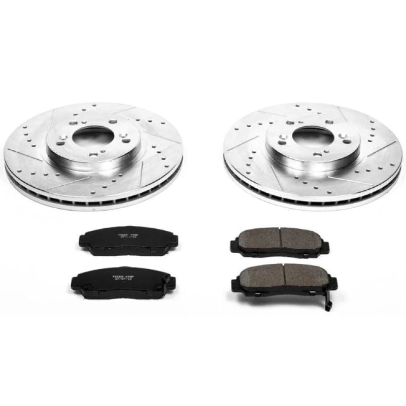 PowerStop Front Z23 Evolution Sport Brake Kit fits 1999-2004 Acura RL Premium - Main Product View
