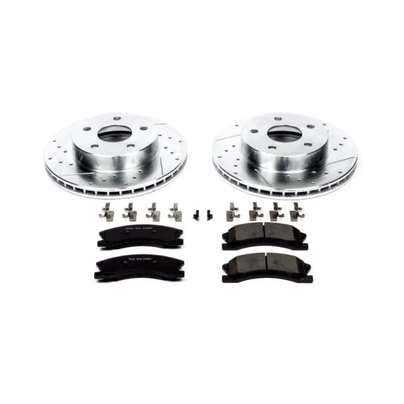 PowerStop Front Z23 Evolution Sport Brake Kit fits 1999-2004 Jeep Grand Cherokee - Main Product View