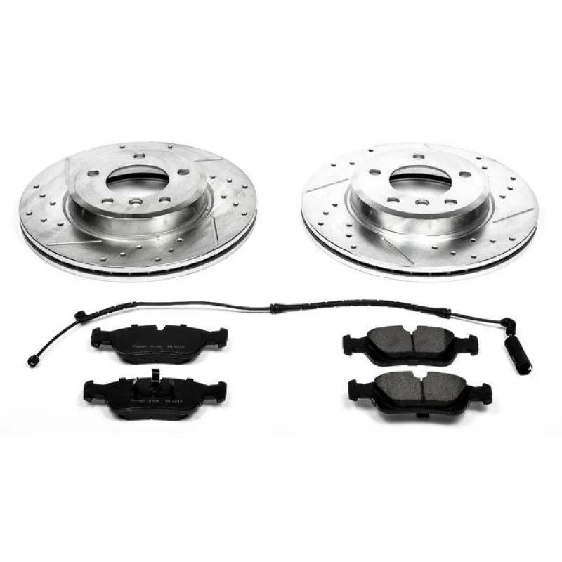PowerStop Front Z23 Evolution Sport Brake Kit fits 2000 BMW 323CI / 2000 BMW 323I / 2001-2006 BMW 325CI / 2001-2005 BMW 32...