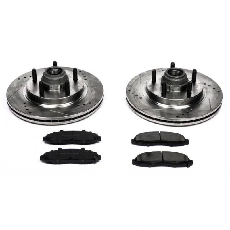 PowerStop Front Z23 Evolution Sport Brake Kit fits 2000 Ford F-150 / 2000-2003 Ford F-150 Harley-Davidson Edition / 2001-2...