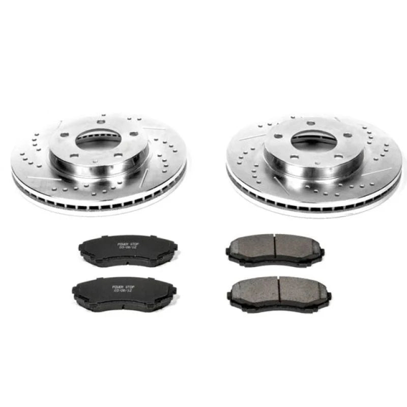 PowerStop Front Z23 Evolution Sport Brake Kit fits 2000-2006 Mazda MPV - Main Product View