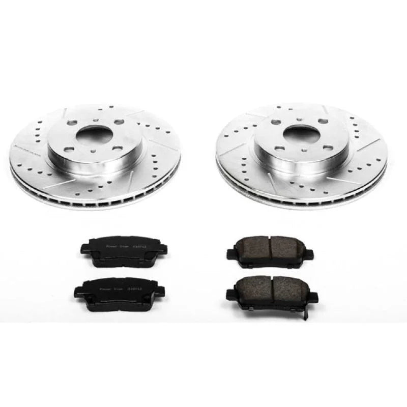 PowerStop Front Z23 Evolution Sport Brake Kit fits 2001-2005 Toyota Echo / 2000-2005 Toyota MR2 Spyder - Main Product View