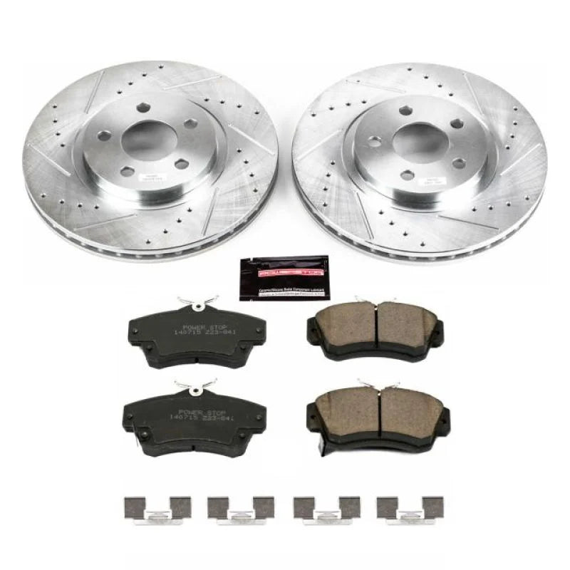 PowerStop Front Z23 Evolution Sport Brake Kit fits 2001-2010 Chrysler PT / PT Cruiser - Main Product View