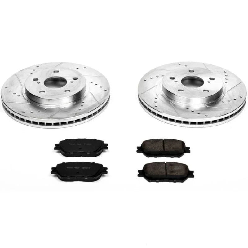 PowerStop Front Z23 Evolution Sport Brake Kit fits 2002-2004 Toyota Camry LE - Main Product View