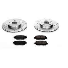 Load image into Gallery viewer, PowerStop Front Z23 Evolution Sport Brake Kit fits 2002-2006 Toyota Camry / 2002-2006 Toyota Camry LE - Main Product View