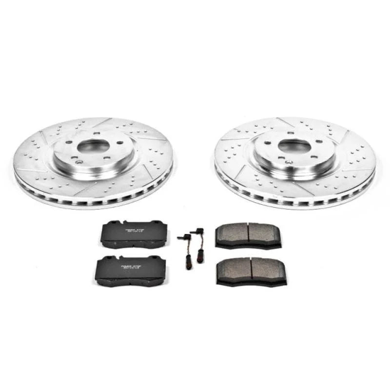 PowerStop Front Z23 Evolution Sport Brake Kit fits 2004 Mercedes-Benz C230 / 2003-2005 Mercedes-Benz C320 / 2005-2006 Merc...