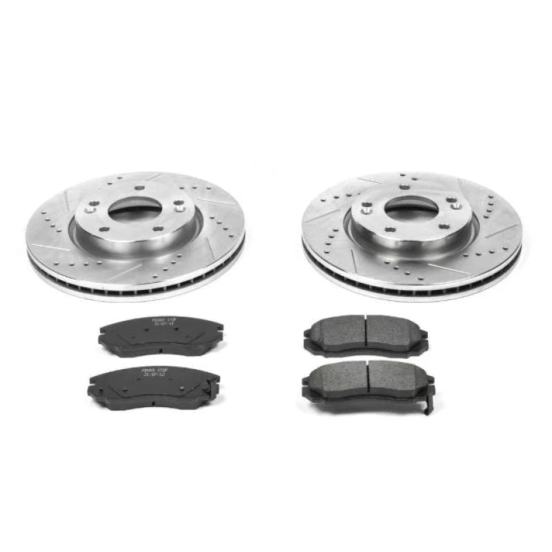 PowerStop Front Z23 Evolution Sport Brake Kit fits 2004-2006 Hyundai Tiburon - Main Product View
