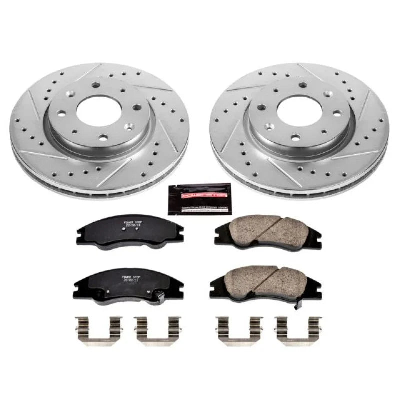 PowerStop Front Z23 Evolution Sport Brake Kit fits 2004-2009 Kia Spectra / SPECTRA5 - Main Product View