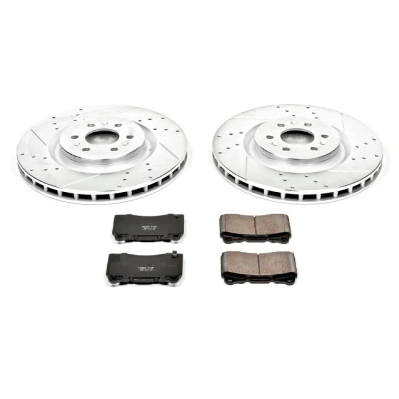 PowerStop Front Z23 Evolution Sport Brake Kit fits 2004-2011 Cadillac CTS / STS - Main Product View