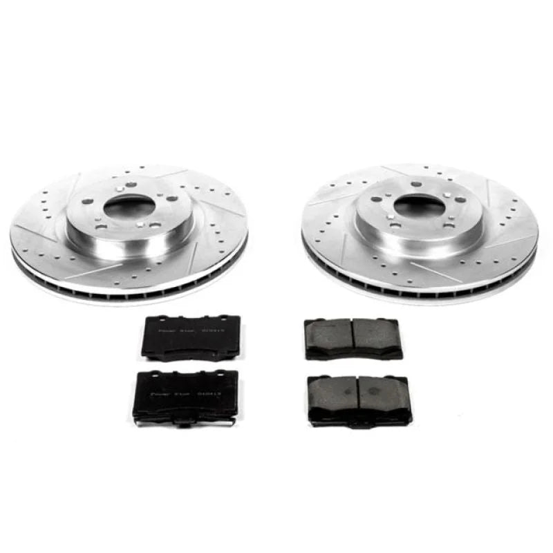PowerStop Front Z23 Evolution Sport Brake Kit fits 2005-2012 Acura RL - Main Product View