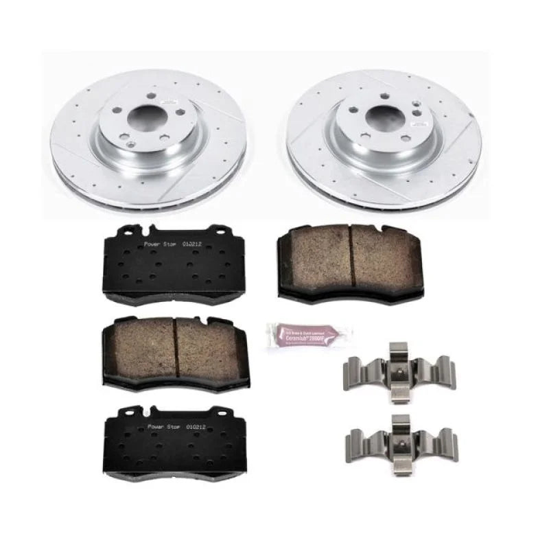 PowerStop Front Z23 Evolution Sport Brake Kit fits 2006 Mercedes-Benz CLS500 / 2007 Mercedes-Benz CLS550 - Main Product View