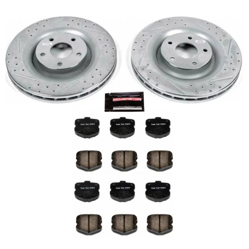 PowerStop Front Z23 Evolution Sport Brake Kit fits 2006-2013 Chevrolet Corvette - Main Product View