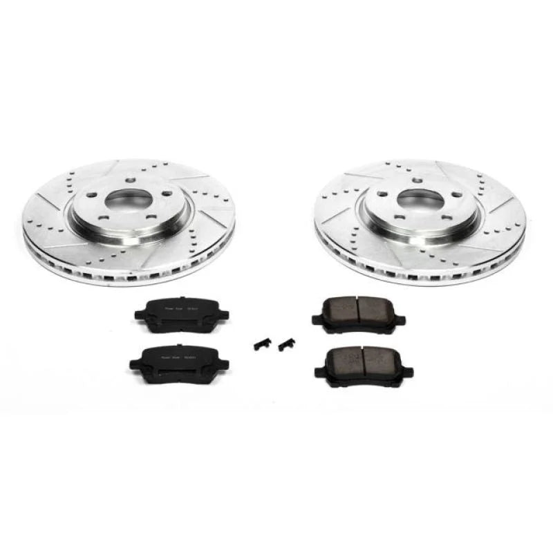 PowerStop Front Z23 Evolution Sport Brake Kit fits 2007 Chevrolet Cobalt SS / 2009-2010 Chevrolet Malibu Hybrid / 2009-201...
