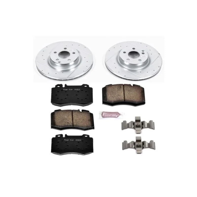 PowerStop Front Z23 Evolution Sport Brake Kit fits 2007-2011 Mercedes-Benz CLS550 - Main Product View