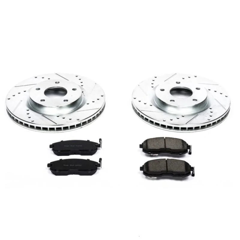 PowerStop Front Z23 Evolution Sport Brake Kit fits 2007-2012 Nissan Sentra / 2007-2012 Nissan Sentra SE-R - Main Product View
