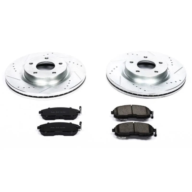 PowerStop Front Z23 Evolution Sport Brake Kit fits 2007-2013 Nissan Altima - Main Product View