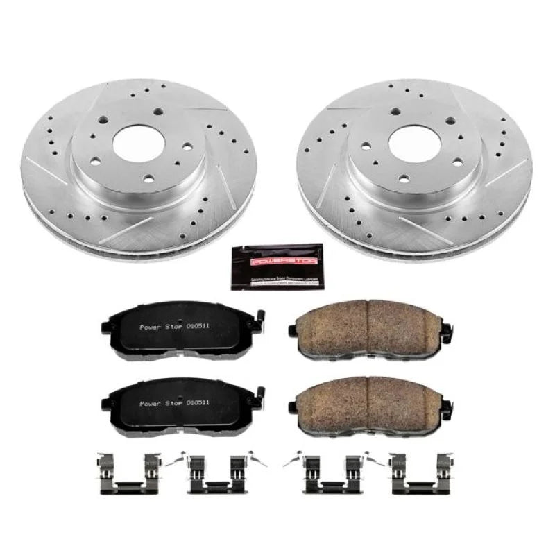 PowerStop Front Z23 Evolution Sport Brake Kit fits 2007-2013 Suzuki SX4 - Main Product View