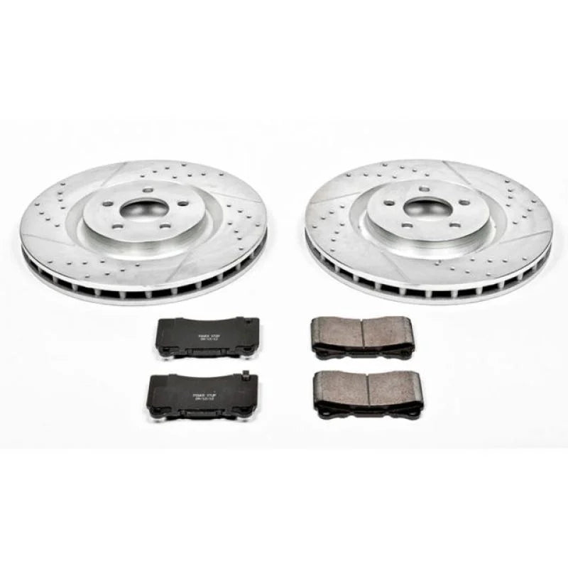 PowerStop Front Z23 Evolution Sport Brake Kit fits 2007-2014 Ford Mustang - Main Product View
