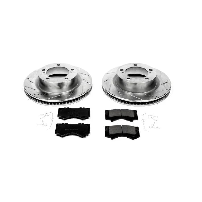 PowerStop Front Z23 Evolution Sport Brake Kit fits 2008-2011 2013-2015 Lexus LX570 / 2008-2011 2013-2015 Toyota Land Cruiser