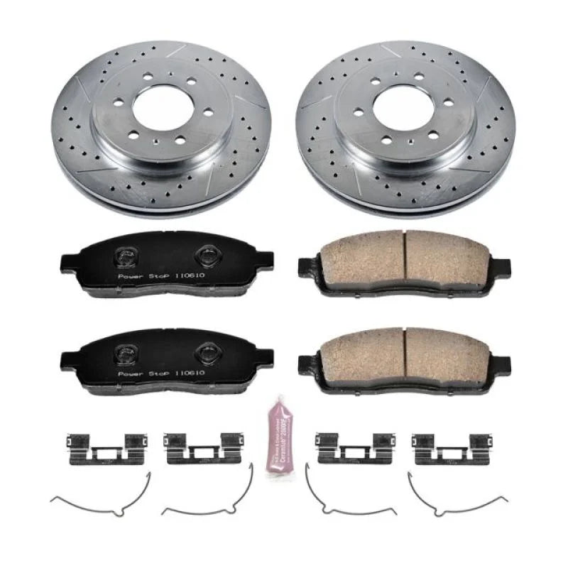 PowerStop Front Z23 Evolution Sport Brake Kit fits 2009 Ford F-150 FX4 - Main Product View