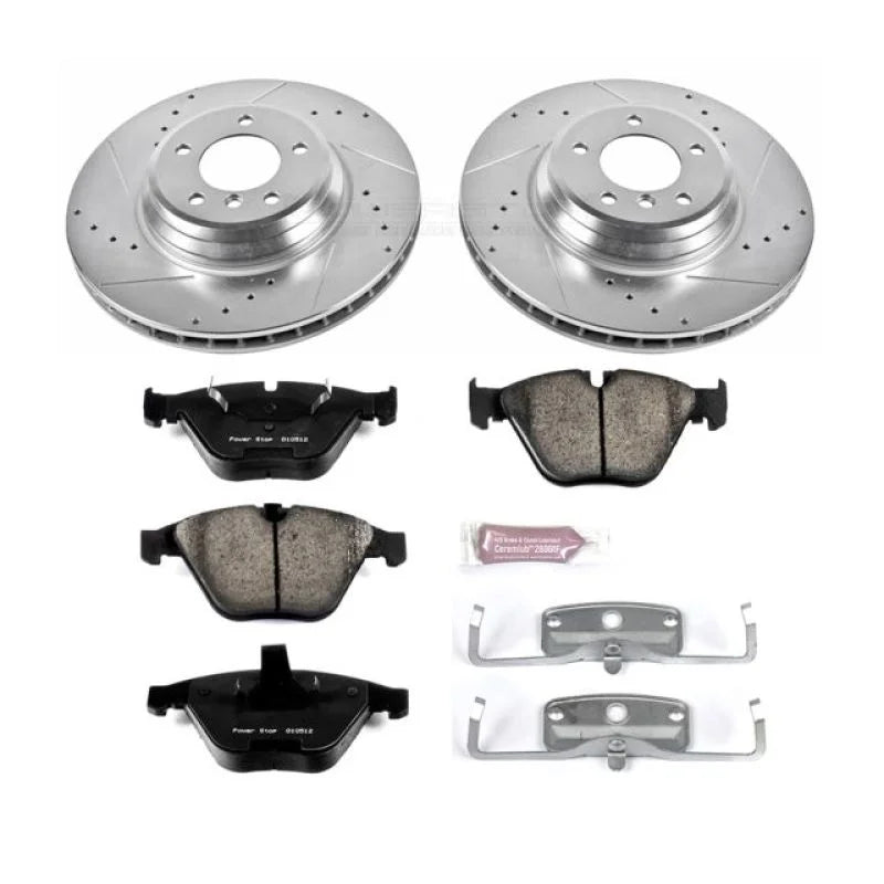 PowerStop Front Z23 Evolution Sport Brake Kit fits 2009-2010 BMW 335D / 2007-2010 BMW 335I - Main Product View