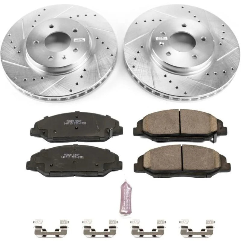 PowerStop Front Z23 Evolution Sport Brake Kit fits 2009-2011 Cadillac STS / 2009 Cadillac STS PLATINUM - Main Product View