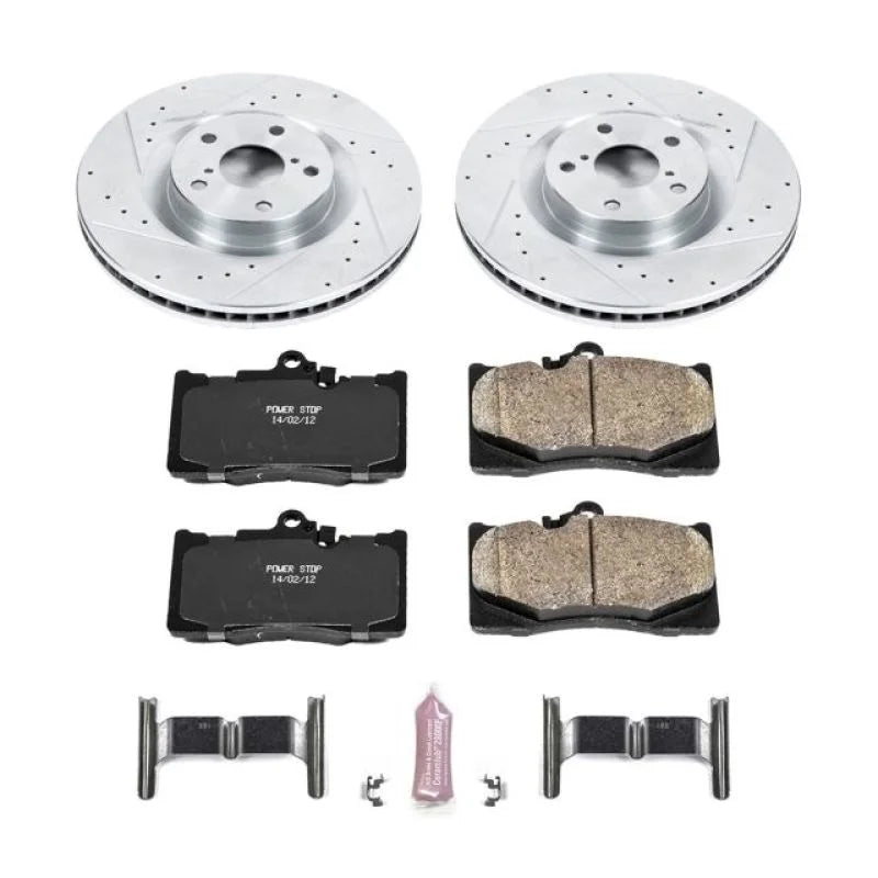 PowerStop Front Z23 Evolution Sport Brake Kit fits 2009-2011 Lexus GS350 / 2009-2011 Lexus GS450H / 2009-2011 Lexus GS460 ...