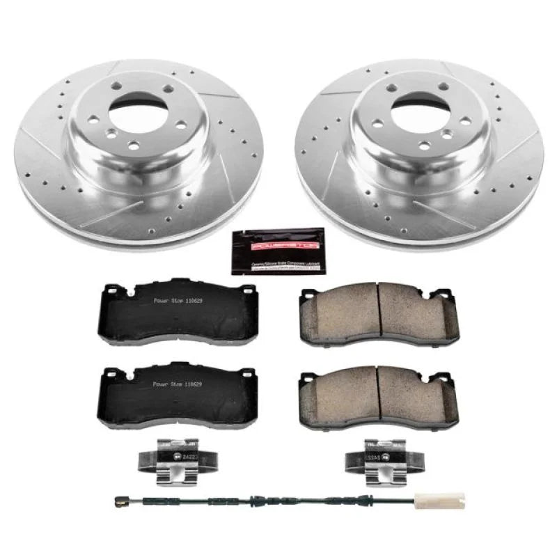 PowerStop Front Z23 Evolution Sport Brake Kit fits 2011-2013 BMW 135I / 2013 BMW 135IS - Main Product View