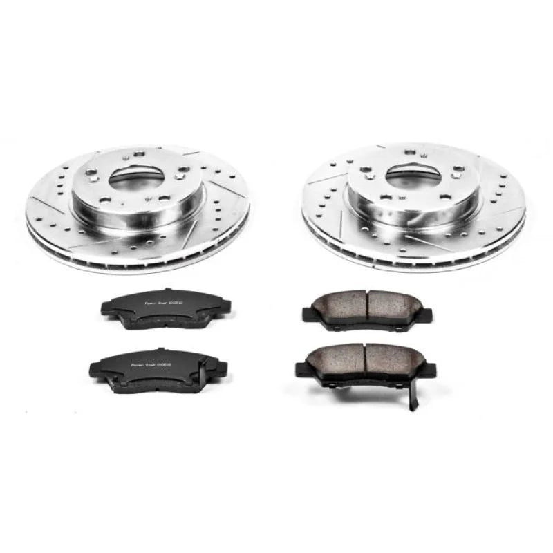 PowerStop Front Z23 Evolution Sport Brake Kit fits 2011-2015 Honda CR-Z - Main Product View