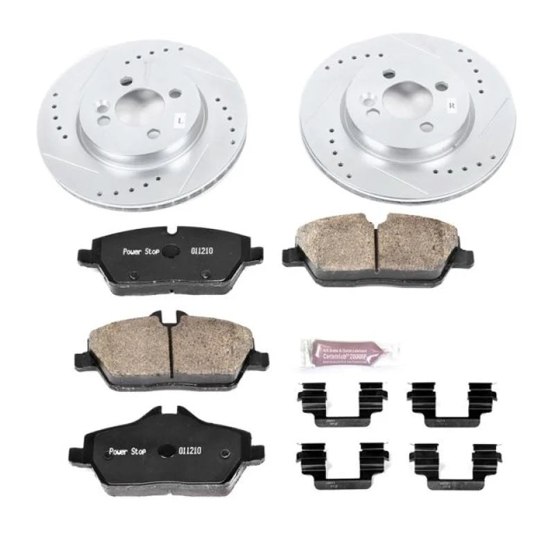 PowerStop Front Z23 Evolution Sport Brake Kit fits 2011-2016 Mini Cooper - Main Product View