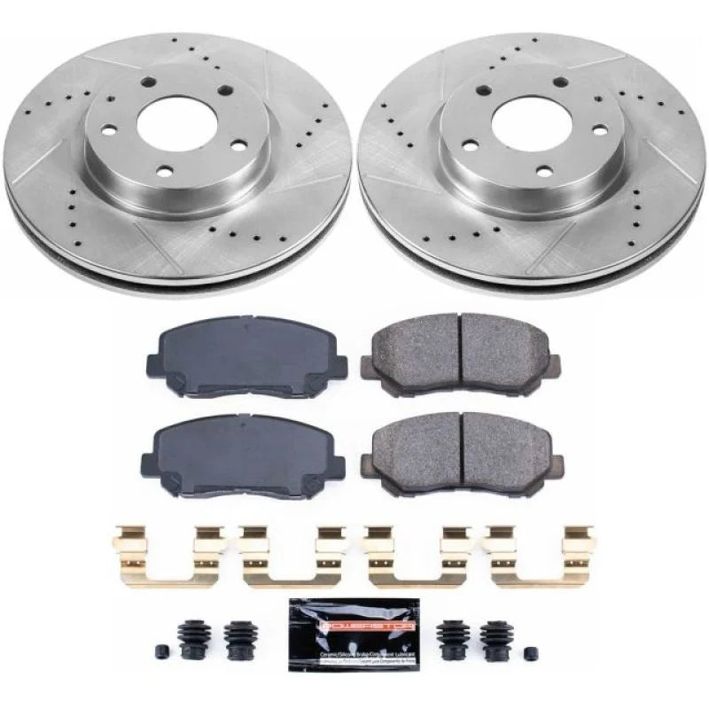 PowerStop Front Z23 Evolution Sport Brake Kit fits 2013-2015 Mazda Cx-5 Grand Touring - Main Product View