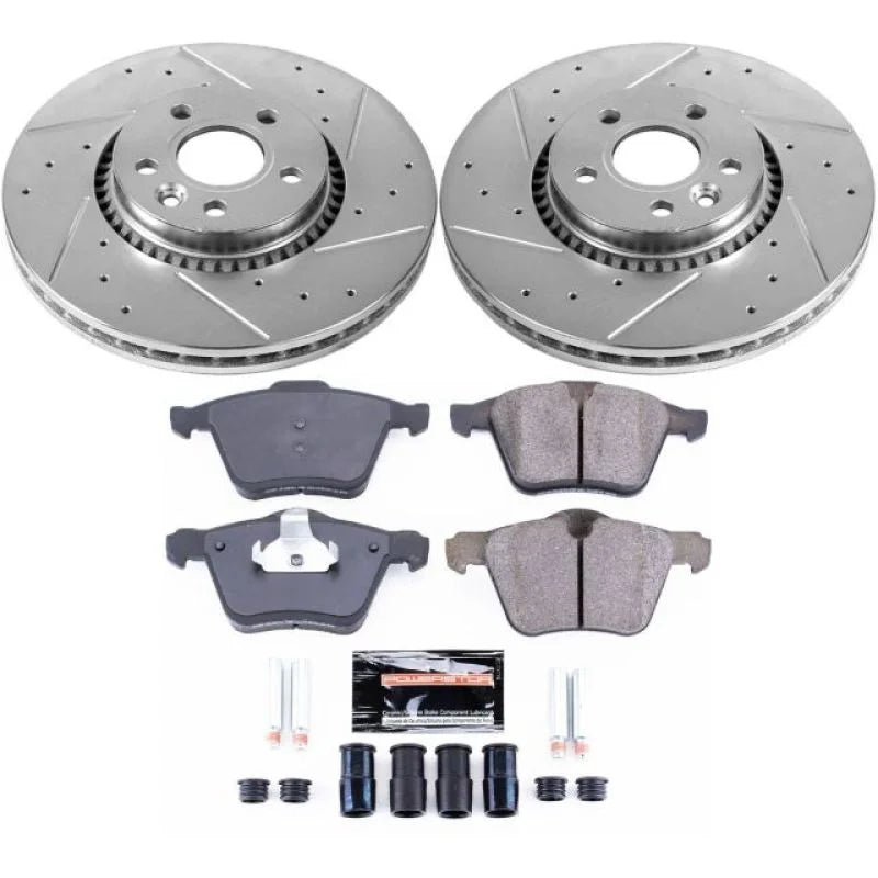 PowerStop Front Z23 Evolution Sport Brake Kit fits 2015-2018 Volvo S60 / 2016-2018 Volvo S60 Cross COUNTRY / 2015-2016 Vol...