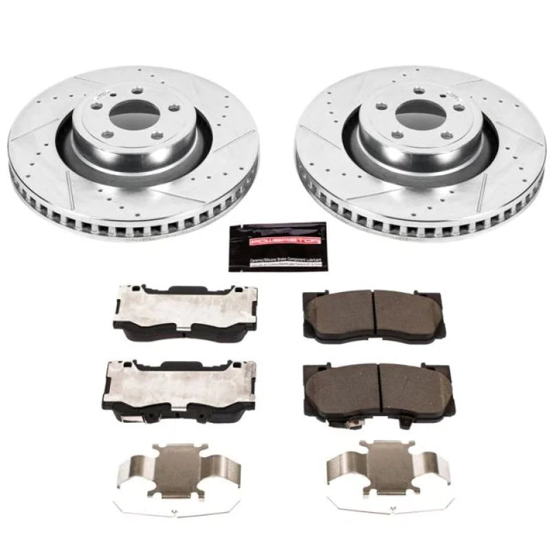 PowerStop Front Z23 Evolution Sport Brake Kit fits 2015-2022 Ford Mustang - Main Product View