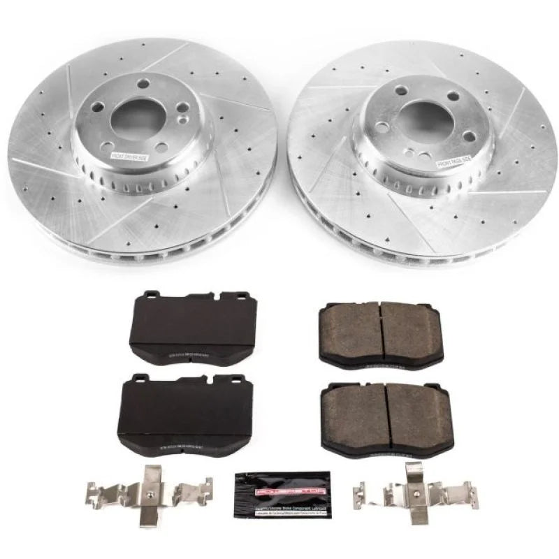 PowerStop Front Z23 Evolution Sport Brake Kit fits 2015-2023 Mercedes-Benz C300 / 2016-2018 Mercedes-Benz C350E / 2015 Mer...