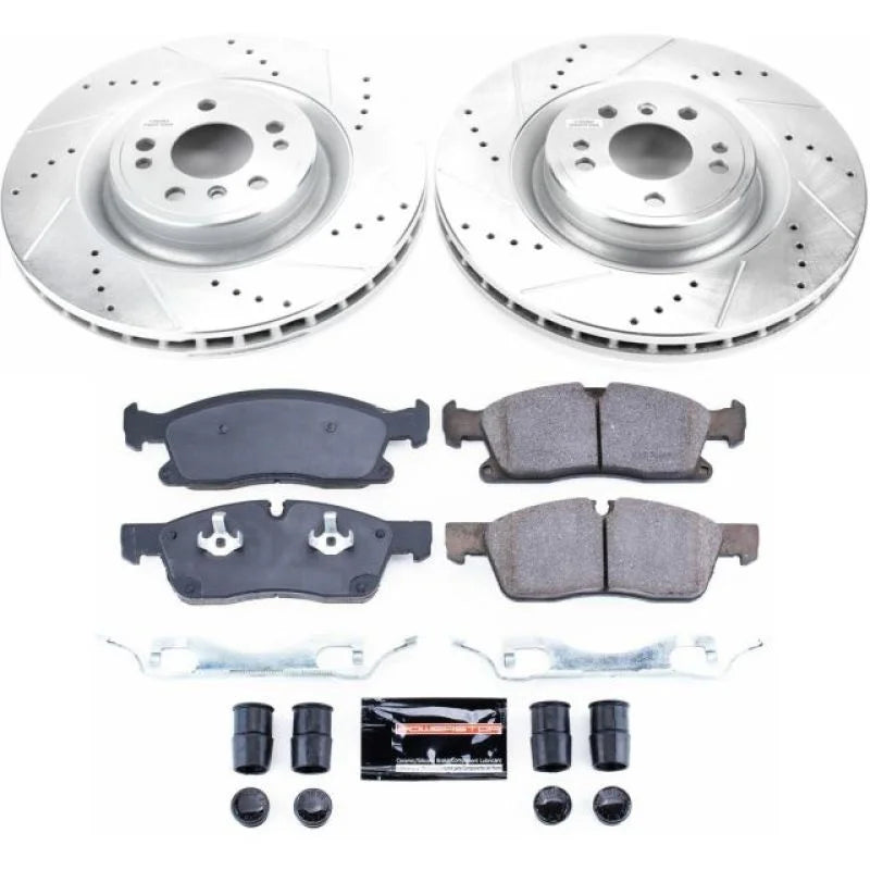PowerStop Front Z23 Evolution Sport Brake Kit fits 2016-2017 Mercedes-Benz GLE300D / 2016-2018 Mercedes-Benz GLE350 / 2016...
