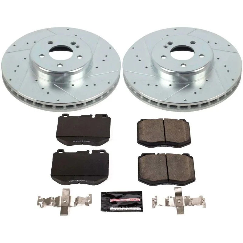 PowerStop Front Z23 Evolution Sport Brake Kit fits 2017 Mercedes-Benz E300 4MATIC / 2016-2018 Mercedes-Benz GLC300 4MATIC