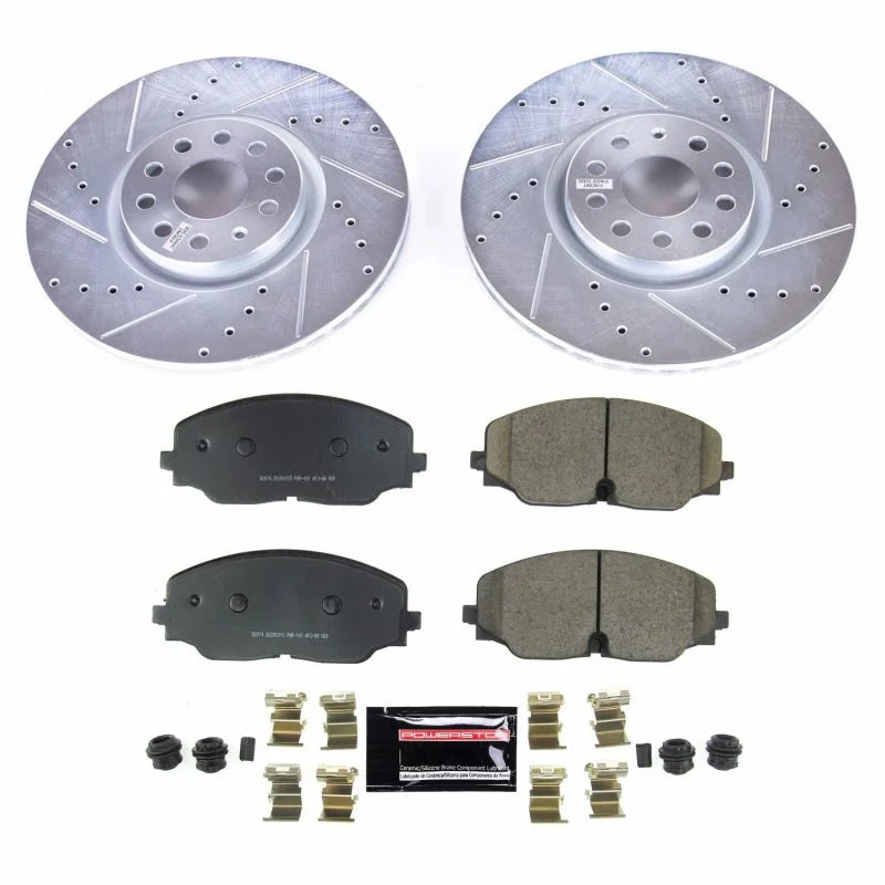 PowerStop Front Z23 Evolution Sport Brake Kit fits 2018-2021 Volkswagen Atlas / 2020-2021 Volkswagen Atlas Cross SPORT
