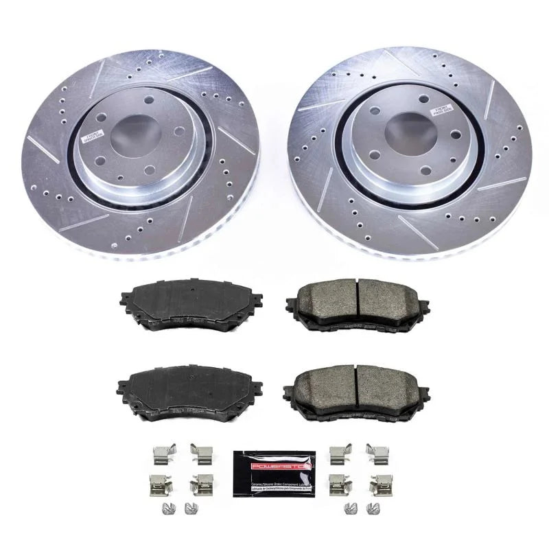 PowerStop Front Z23 Evolution Sport Brake Kit fits 2019-2020 Mazda 6 Grand Touring