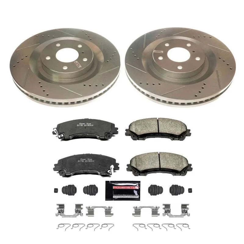 PowerStop Front Z23 Evolution Sport Brake Kit fits 2020-2024 Infiniti QX50 Autograph / 2019-2022 Infiniti QX50 Essential /...