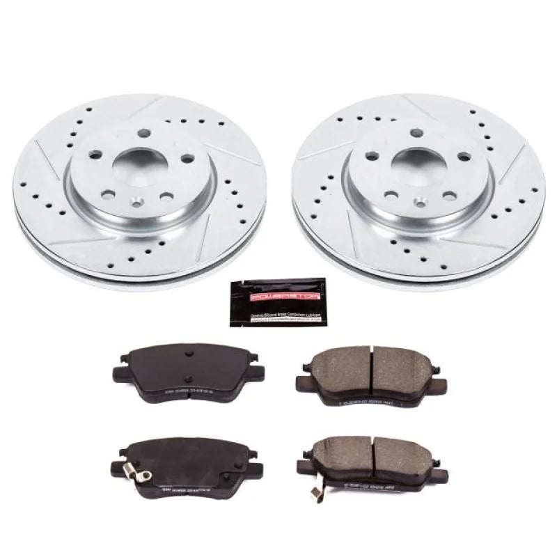 PowerStop Front Z23 Evolution Sport Brake Kit fits 2022 2023 Chevrolet Bolt Euv / 2017-2023 Chevrolet Bolt Ev / 2016-2019 ...