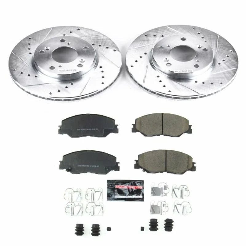 PowerStop Front Z23 Evolution Sport Brake Kit fits 2022-2024 Honda Civic / 2019-2022 Honda Insight - Main Product View