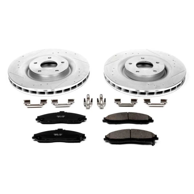 PowerStop Front Z23 Evolution Sport Brake Kit fits Cadillac XLR / 2006-2009 Cadillac XLR V / 2005-2013 Chevrolet Corvette - Main Product Vi...