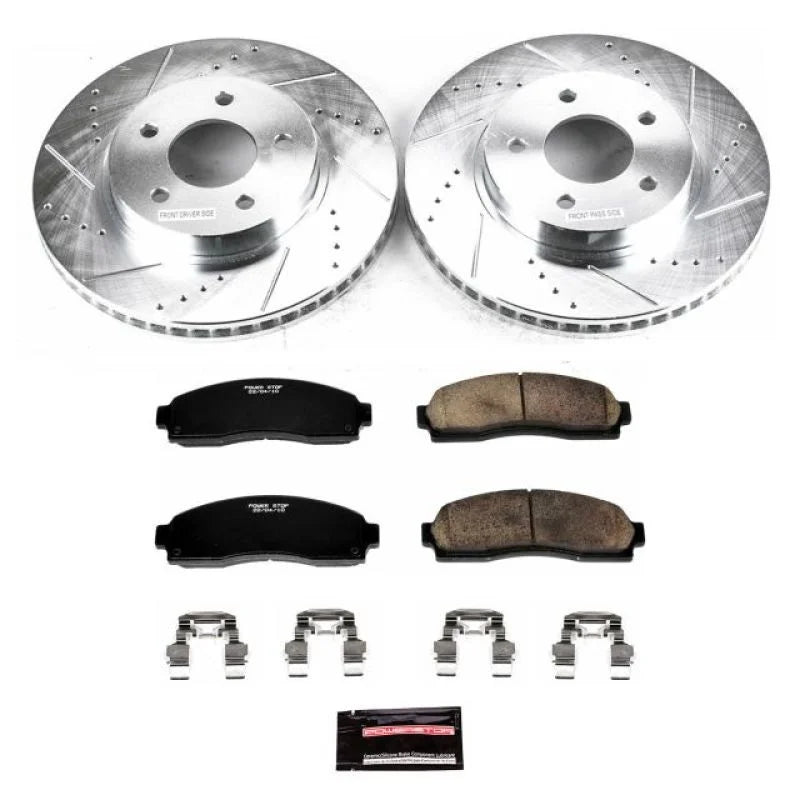 PowerStop Front Z23 Evolution Sport Brake Kit fits Chevrolet Equinox / 2005 2006 Chevrolet Equinox LS / 2006 Pontiac Torre...