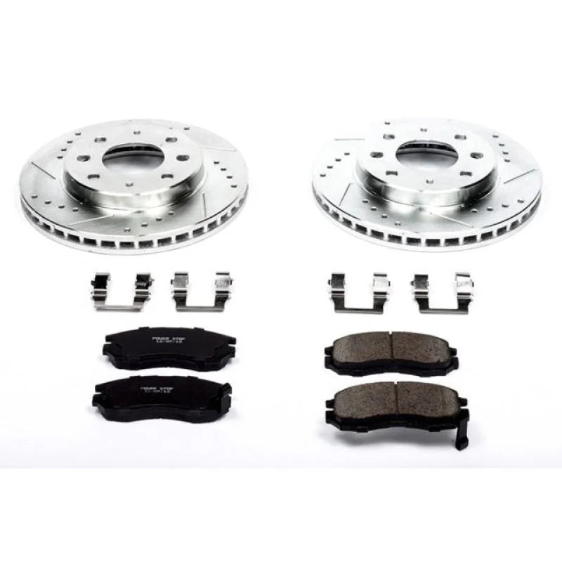 PowerStop Front Z23 Evolution Sport Brake Kit fits Eagle Summit / 1993 Eagle Summit / 1993-1995 Eagle Summit LX - Main Pro...