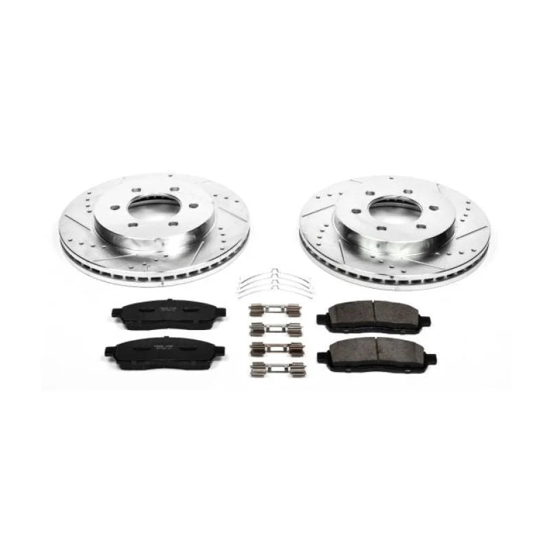 PowerStop Front Z23 Evolution Sport Brake Kit fits Ford F-150 / 2004-2008 Ford F-150 FX4 / 2006-2008 Ford F-150 Harley-Dav...