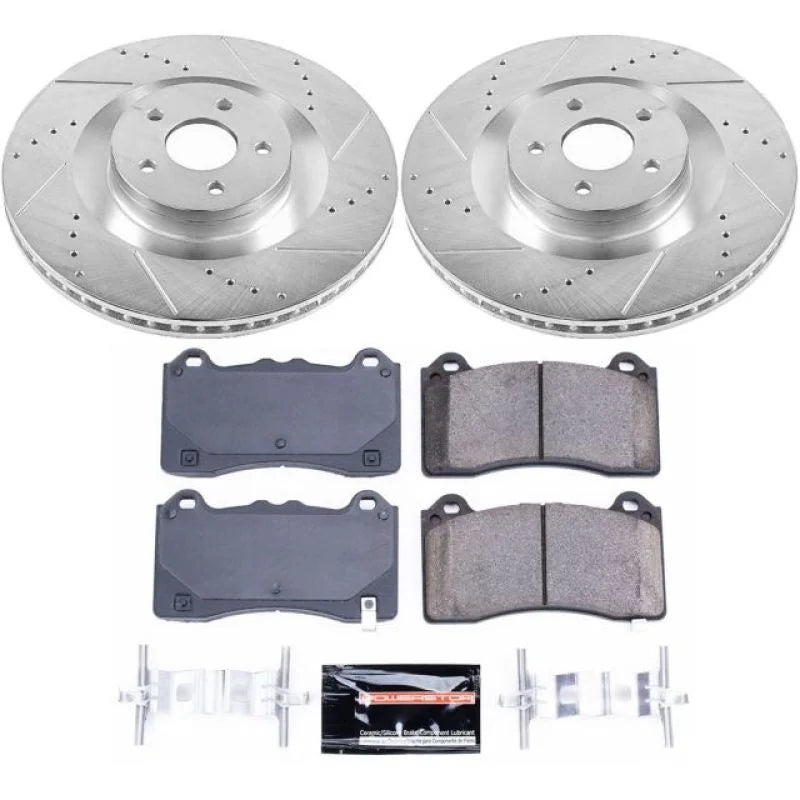 PowerStop Front Z23 Evolution Sport Brake Kit fits Ford Focus / 2016-2018 Ford Focus RS - Main Product View