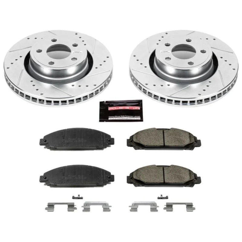 PowerStop Front Z23 Evolution Sport Brake Kit fits Ford Mustang / 2015-2020 Ford Mustang ECOBOOST / 2015-2017 Ford Mustang V6
