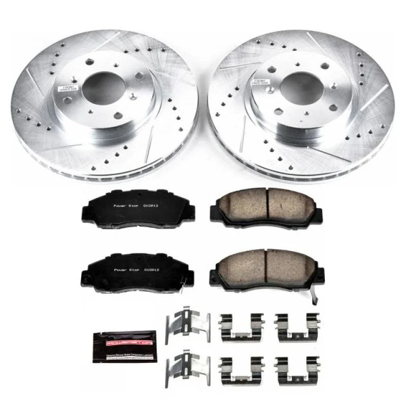 PowerStop Front Z23 Evolution Sport Brake Kit fits Honda Prelude / 1993-1996 Honda Prelude VTEC - Main Product View