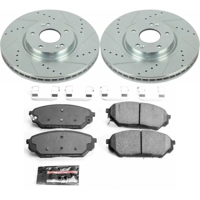 PowerStop Front Z23 Evolution Sport Brake Kit fits Hyundai Veracruz / 2007-2012 Hyundai Veracruz Gls / 2007-2008 Hyundai V...