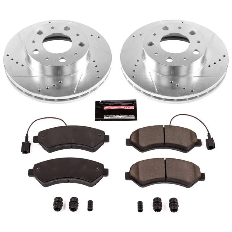 PowerStop Front Z23 Evolution Sport Brake Kit fits Ram Promaster / 2014-2021 Ram Promaster 1500 / 2014-2021 Ram Promaster ...